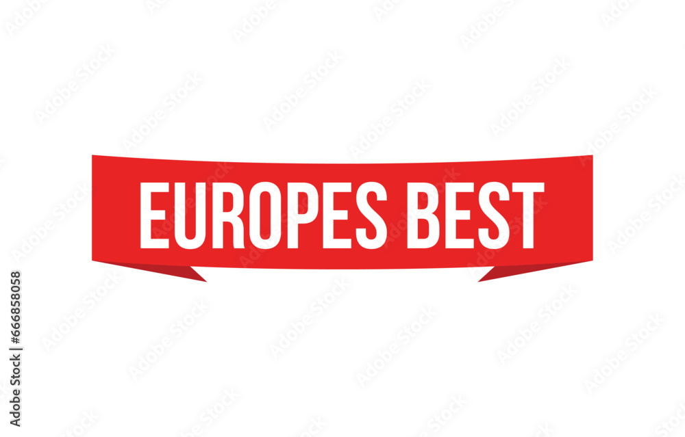 europes best Vector banner ribbon design europes best Vector banner ribbon design