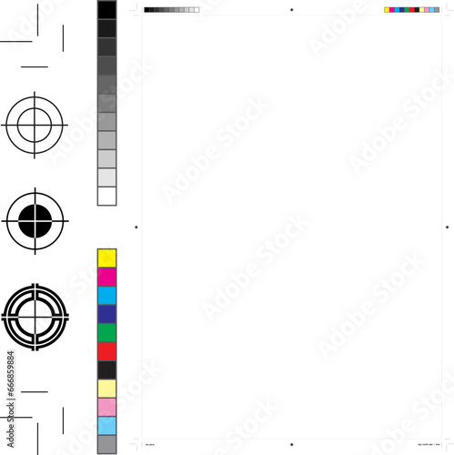 registration marks are symbols added to printing plates or screens