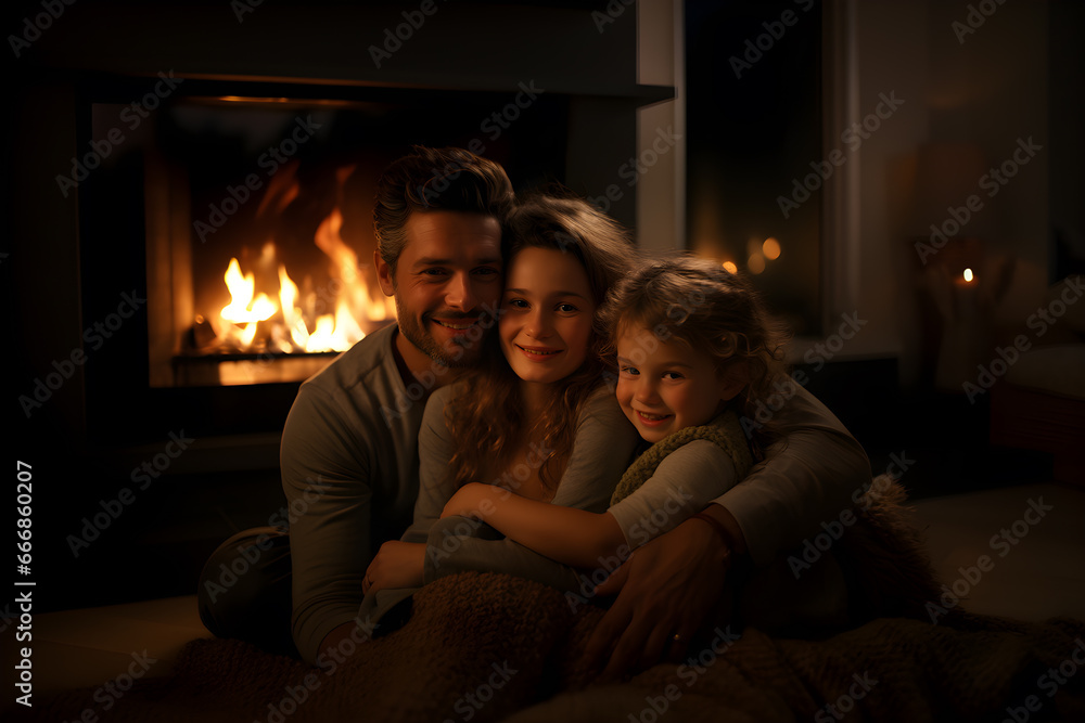 Family Bonding by the Fire: Cherishing Winter Moments Together Family Bonding by the Fire: Cherishing Winter Moments Together