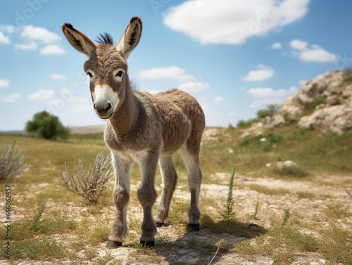 young baby donkey : Generative AI