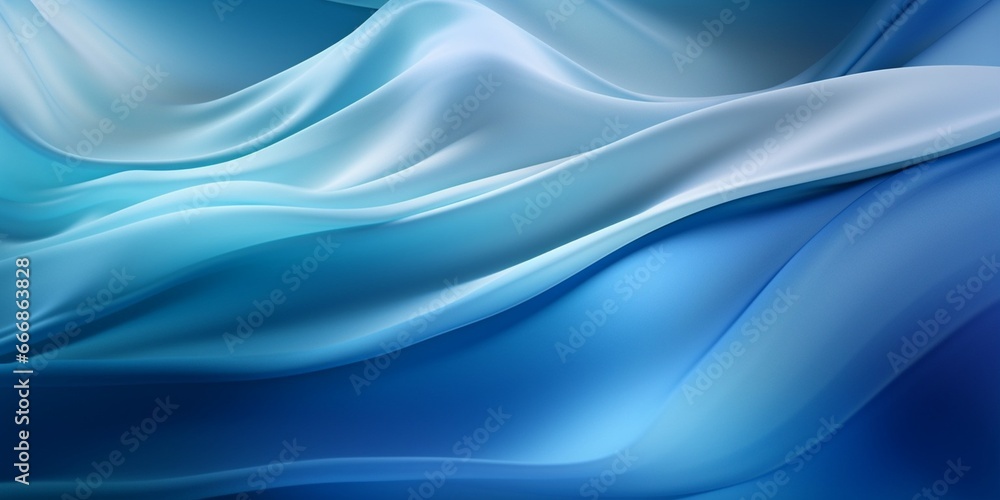 custom made wallpaper toronto digitalabstract wave cloth movement dynamic blue color over sky tone background : Generative AI