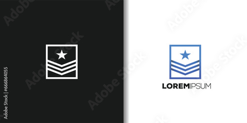 military logo set