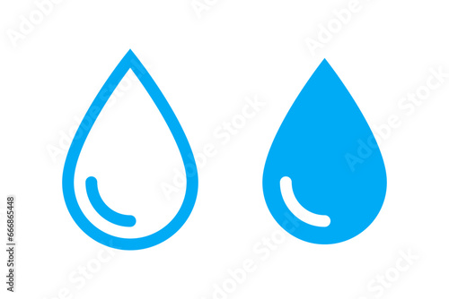 Water drop icon set