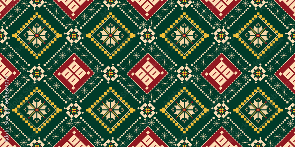 Ethnic abstract ikat art. Aztec ornament print. Geometric ethnic pattern seamless color oriental. Design for background, curtain, carpet, wallpaper, clothing, wrapping , vector, illustration. Ethnic abstract ikat art. Aztec ornament print. Geometric ethnic pattern seamless color oriental. Design for background, curtain, carpet, wallpaper, clothing, wrapping , vector, illustration.