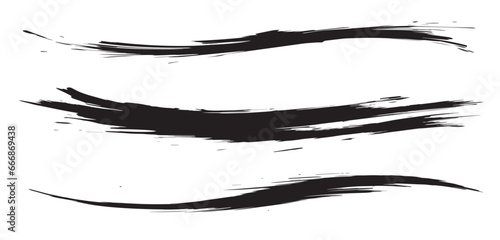 手書きのブラシストローク