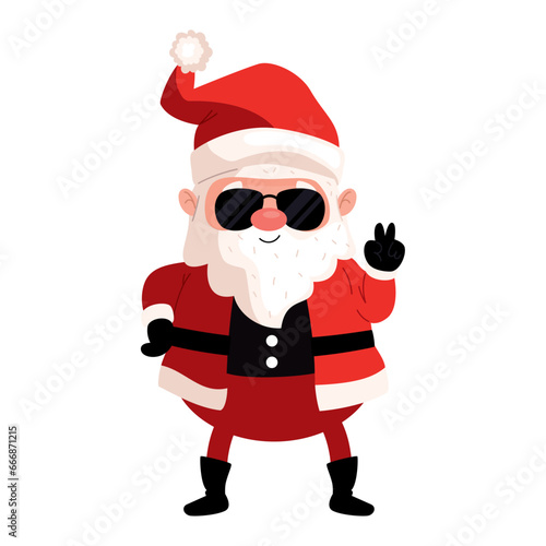 santa claus with sunglasses