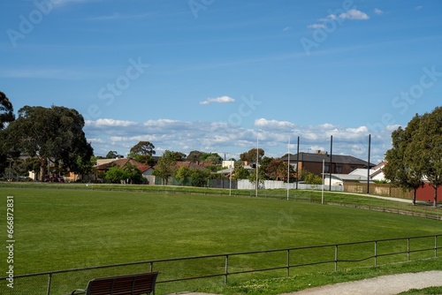 afl football oval australia in a park photo