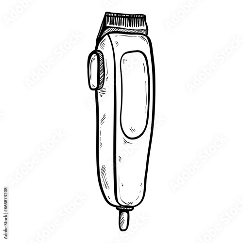 trimmer handdrawn illustration 