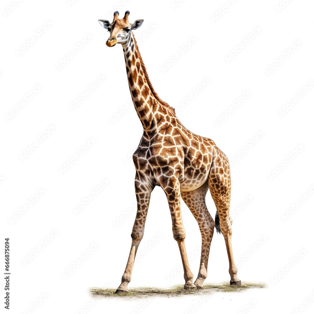 Obraz premium giraffe isolated on white