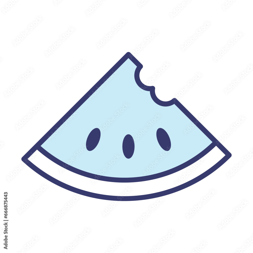 Watermelon icon vector sign and symbol on trendy design for design and print. Watermelon icon vector sign and symbol on trendy design for design and print.