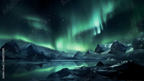 Northern Lights with a sky full of stars