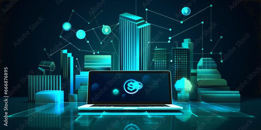 Abstract banking concept on technology background. Abstract banking concept on technology background.