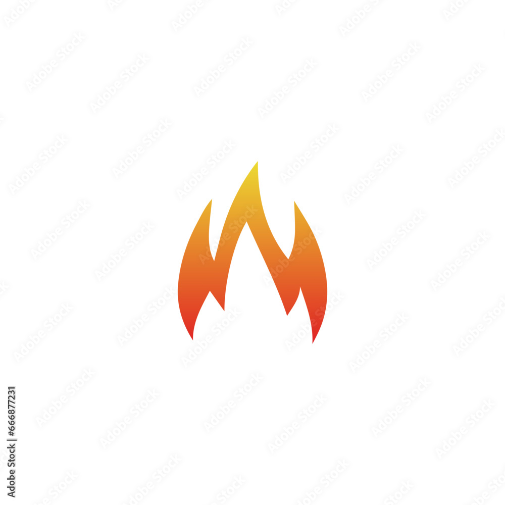Simple Design Vector Logo Fire Simple Design Vector Logo Fire