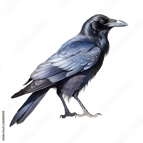crow on a white background © DigitalArt Max