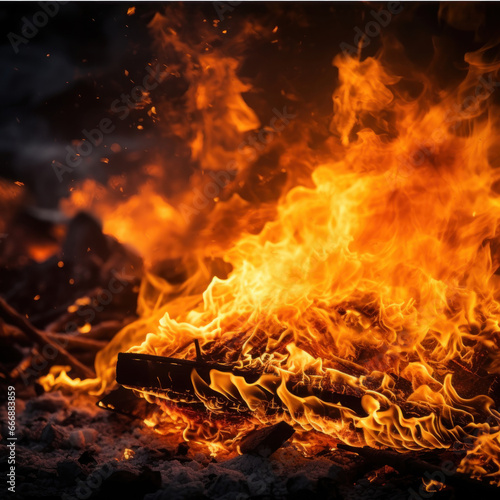 close up photo of fire, close-up shot of a burning fire