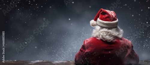 Santa Claus was hit from behind photo