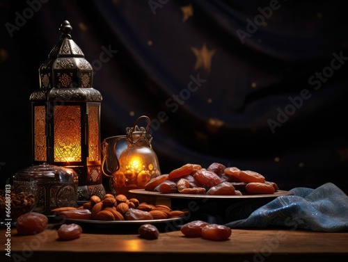 concept of ramadan food and drink