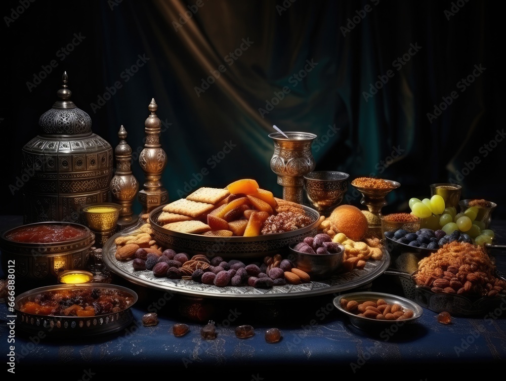 concept of ramadan food and drink