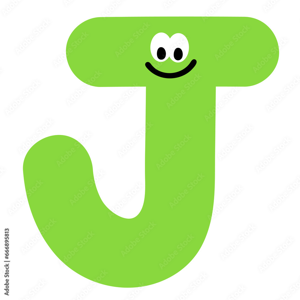 Fototapeta premium Happy A to Z alphabet designs for brand logo, logo design, company logo, cartoon character, emotion icons, font, typography, ad, fabric print, fashion, accessory, education book, stickers, initials