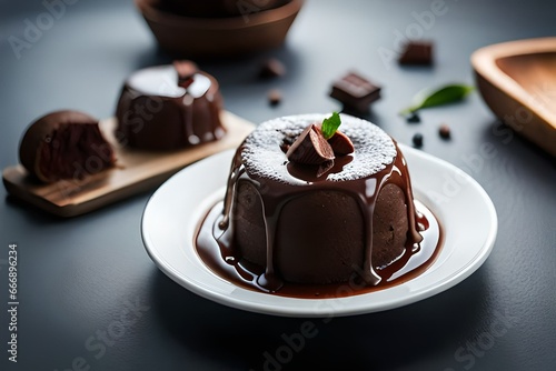 chocolate cake on a plate