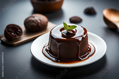 chocolate cake on a plate