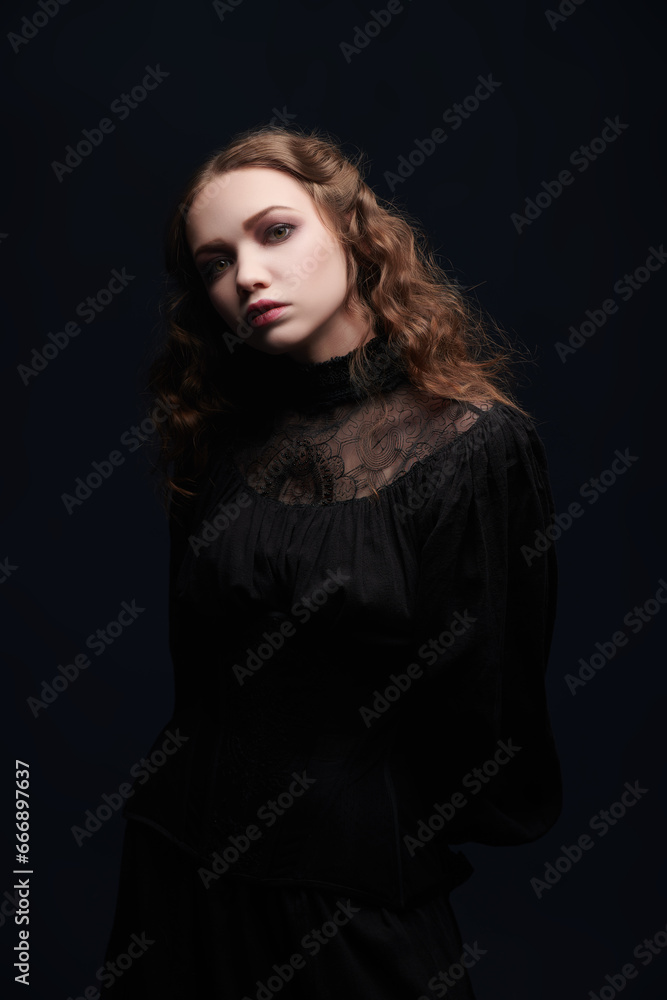 mysterious young woman