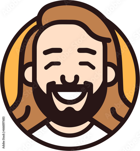 웃고 계신 예수님_남자