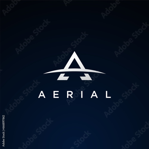Letter A logo design template
