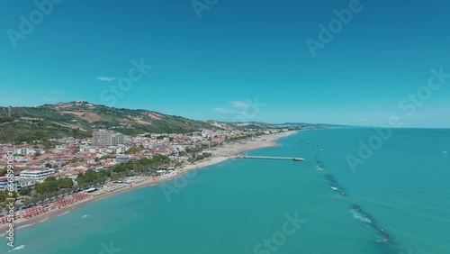 Wallpaper Mural Explore the stunning Abruzzo coast with mesmerizing drone footage. Crystal waters and picturesque shoreline await in this breathtaking aerial video. Torontodigital.ca