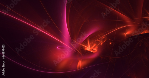 3D manual rendering abstract fantasy light fractal background