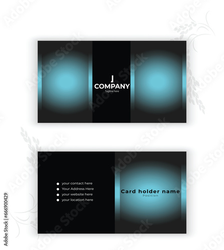 Professional modern creative business card design