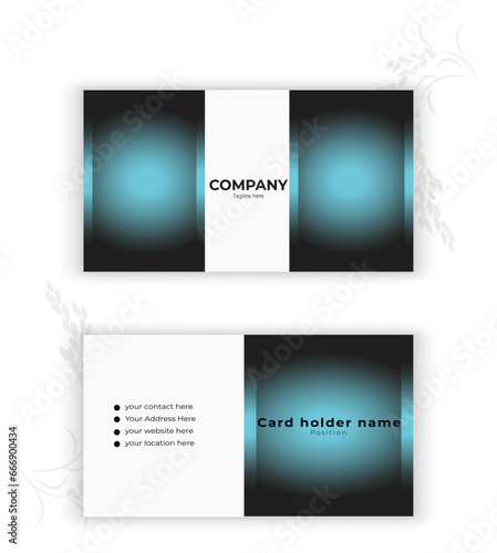 Professional modern creative business card design