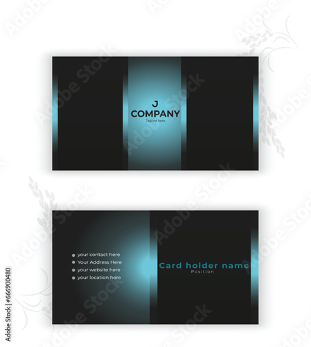 Professional modern creative business card design
