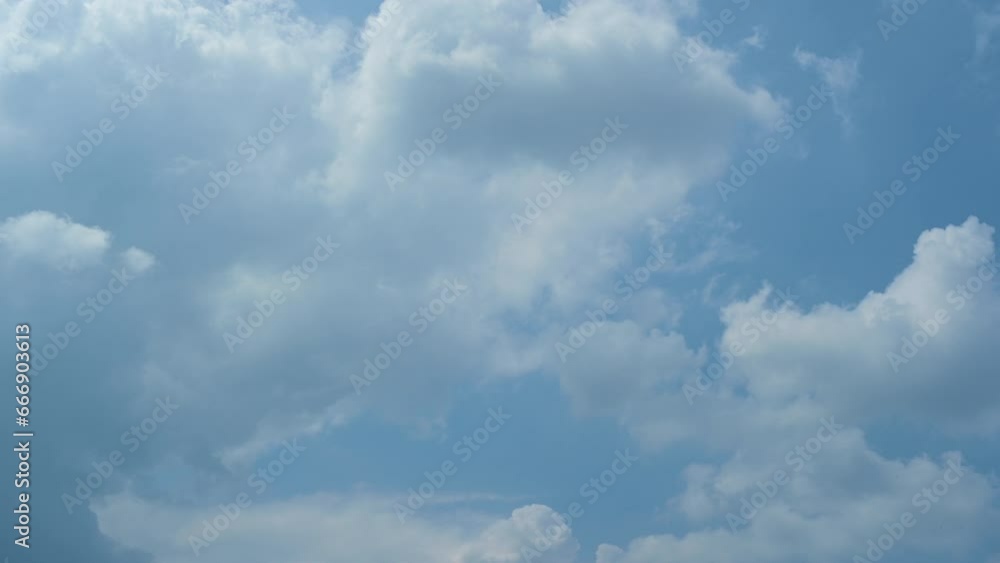 Timelapse of beautiful blue sky and white cloud with 4k resolution. The environment in the natural world. Timelapse of beautiful blue sky and white cloud with 4k resolution. The environment in the natural world.