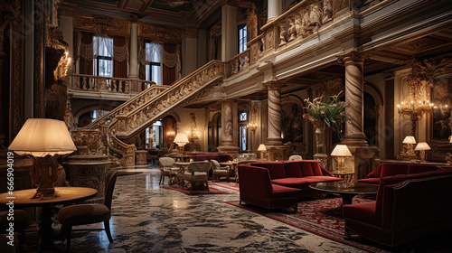 Hotel interior design in Venice