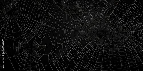 Spider Silk Patterns in Macro Detailed Spiderweb Close-Ups 