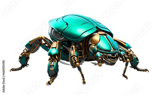 June Bug 3D Realistic Robot on Transparent background © MatPhoto