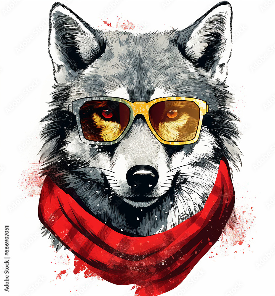 Christmas Wolf: Hipster Holiday Spirit