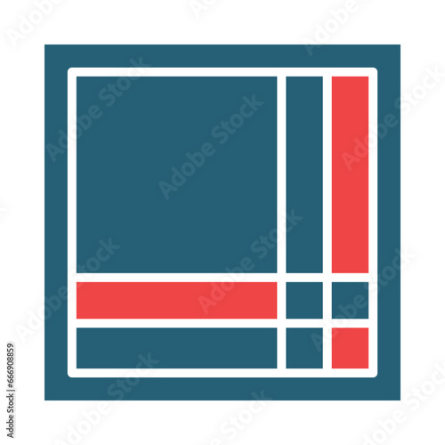 Handkerchief Glyph Two Color Icon Design