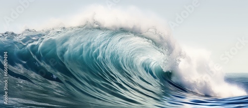 Powerful surf on a stormy day © AkuAku
