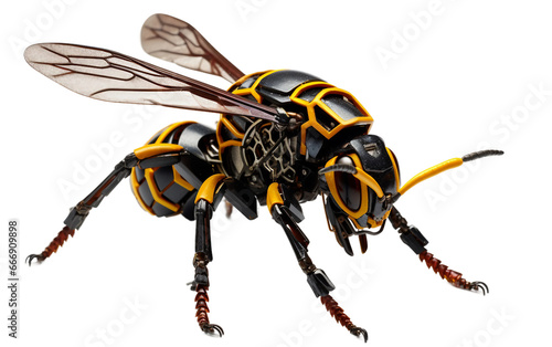 3D Robotic Wasp Model on Transparent background © MatPhoto