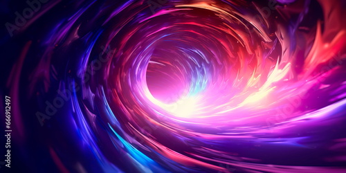 gradient that resembles a portal or time warp tunnel, with swirling colors that evoke a sense of time travel and transcendence.