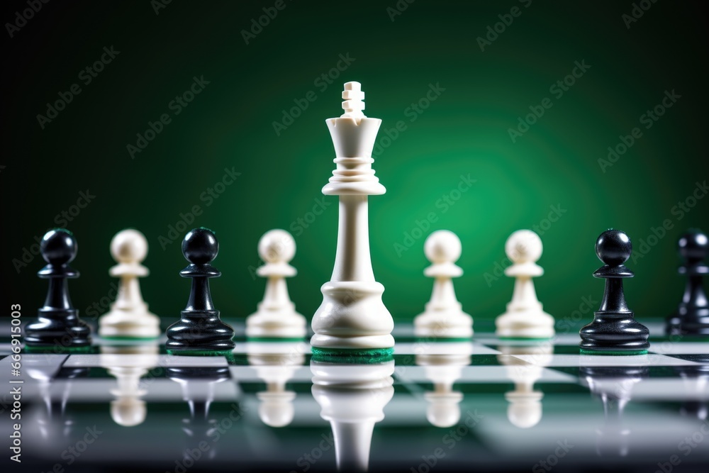 chessboard with mid-game pieces chessboard with mid-game pieces
