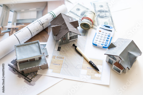 Calculation for house construction, construction drawings