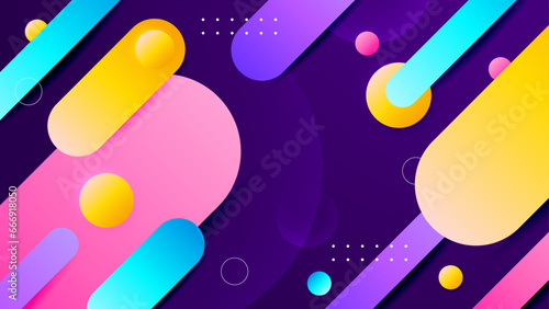 Colorful colourful vector abstract gradient geometric background with futuristic style