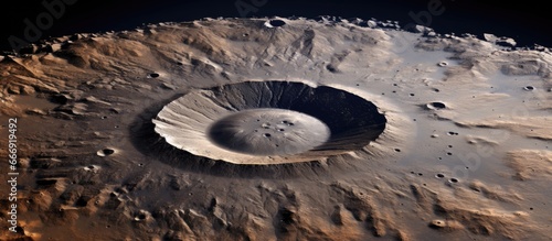 Leinwand Poster Lunar crater in Nevada with volcanic origins