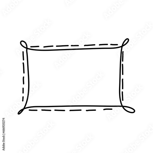 Doodle Frame And Border Elements Hand Drawn