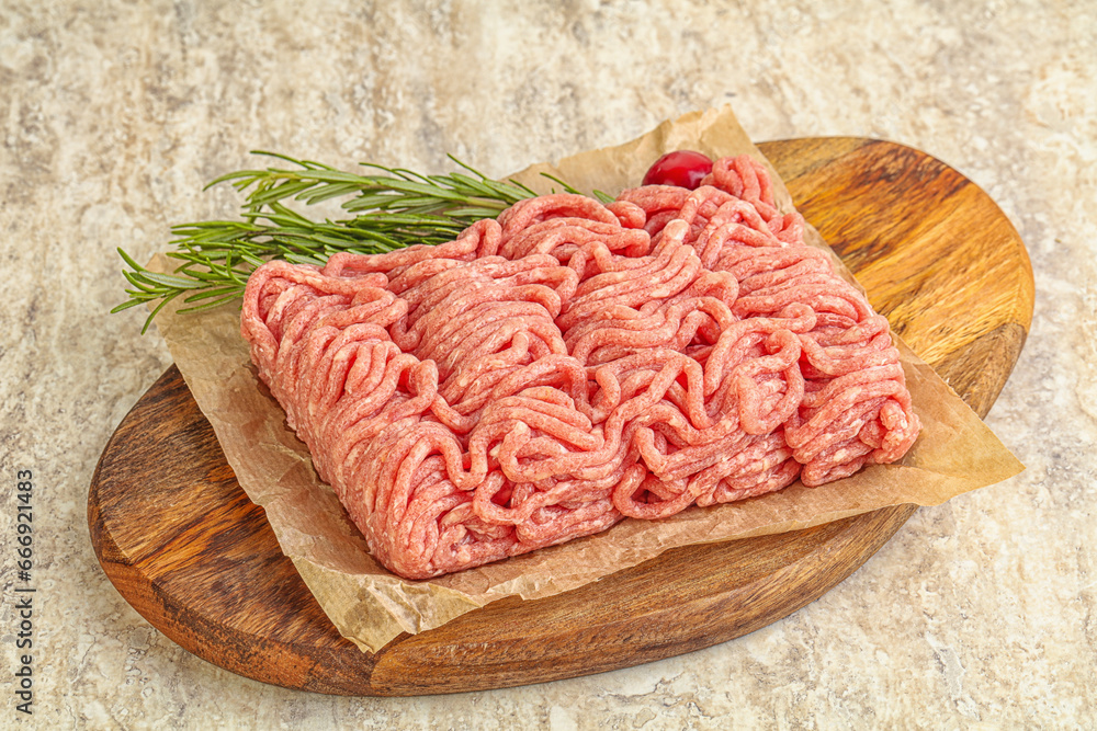 Raw beef minced meat for cooking Raw beef minced meat for cooking