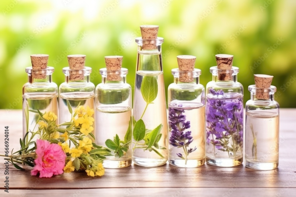 bottles filled with floral scent concentrate bottles filled with floral scent concentrate