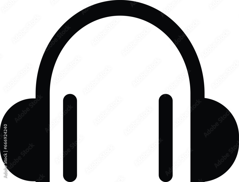 Wireless Headphone icon with sound wave outline and solid vector, Customer service. Customer support. Design element suitable for website, print design or app. Wireless Headphone icon with sound wave outline and solid vector, Customer service. Customer support. Design element suitable for website, print design or app.